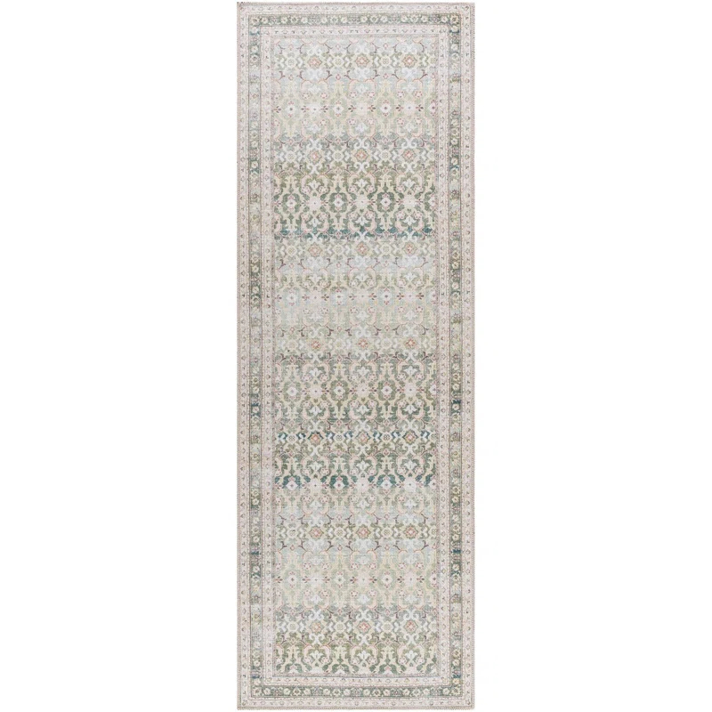 Our PNW Home x Livabliss Our PNW Home x Livabliss Machine Washable Oriental Boho Olive Area Rug