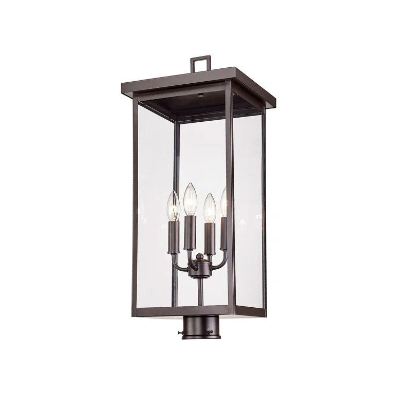 Barkeley 4 Light 26.13" Tall Outdoor Single Head Post Light