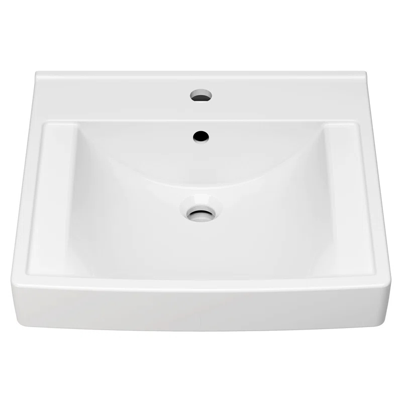 American Standard Decorum 20.25'' White Vitreous China Rectangular Bathroom Sink with Overflow