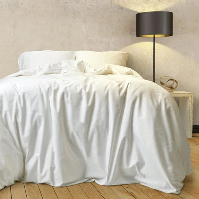 Alwyn Home Alwyn Home Supima 400 Thread Count Cotton Duvet Cover and Travel Bag