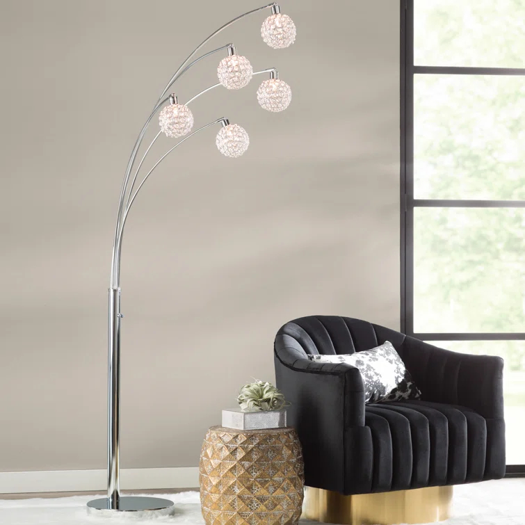 Artiva USA 84'' Shiny Silver Tree Floor Lamp