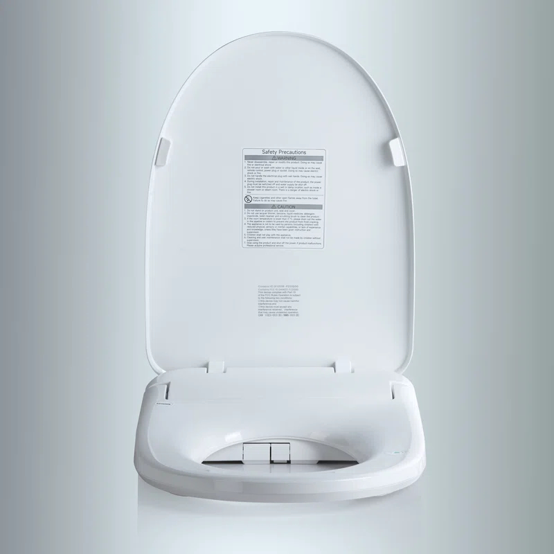 WoodBridge BID03 Smart Electric Bidet Seat: Auto Open/Close, Child Wash for Kids & Disabled via Wireless Remote, Heated Seat, Warm Water, Night Light & Deodorization