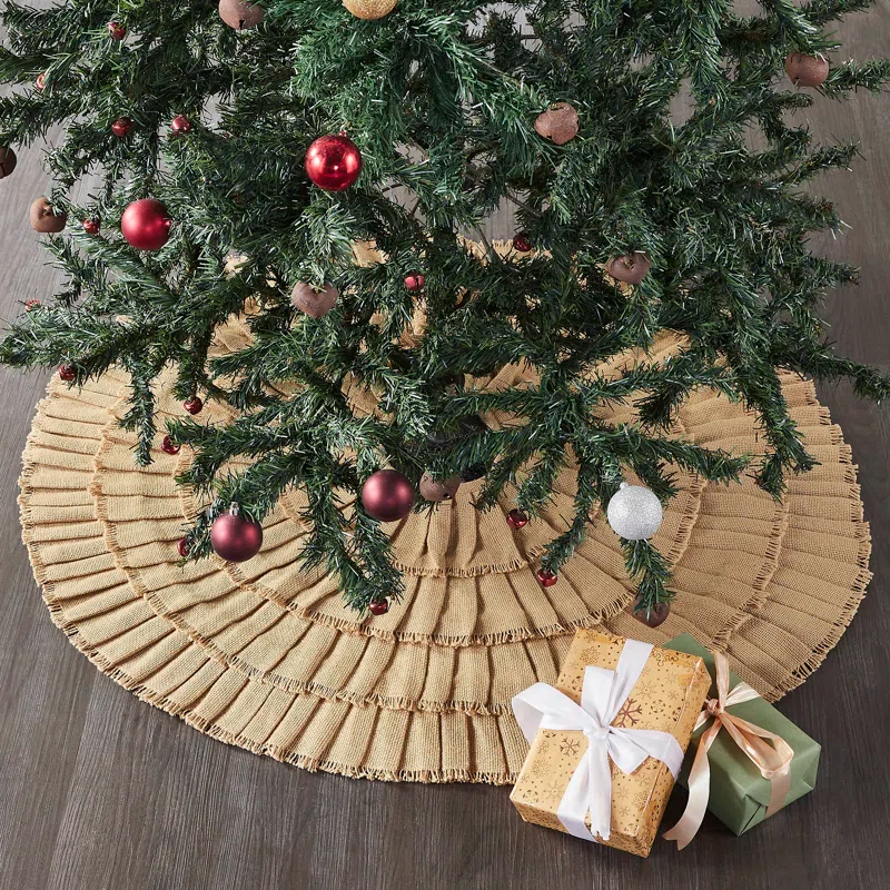 Solid Color Cotton Tree Skirt