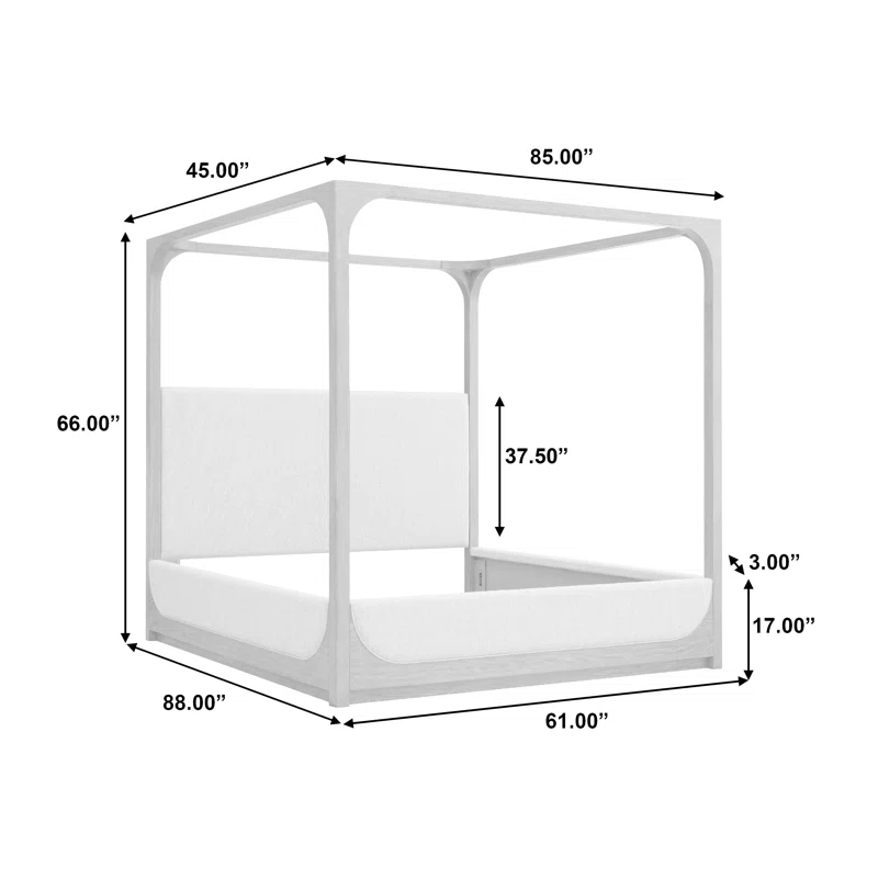 Scott Living Griffith Queen Canopy Bed | Wayfair