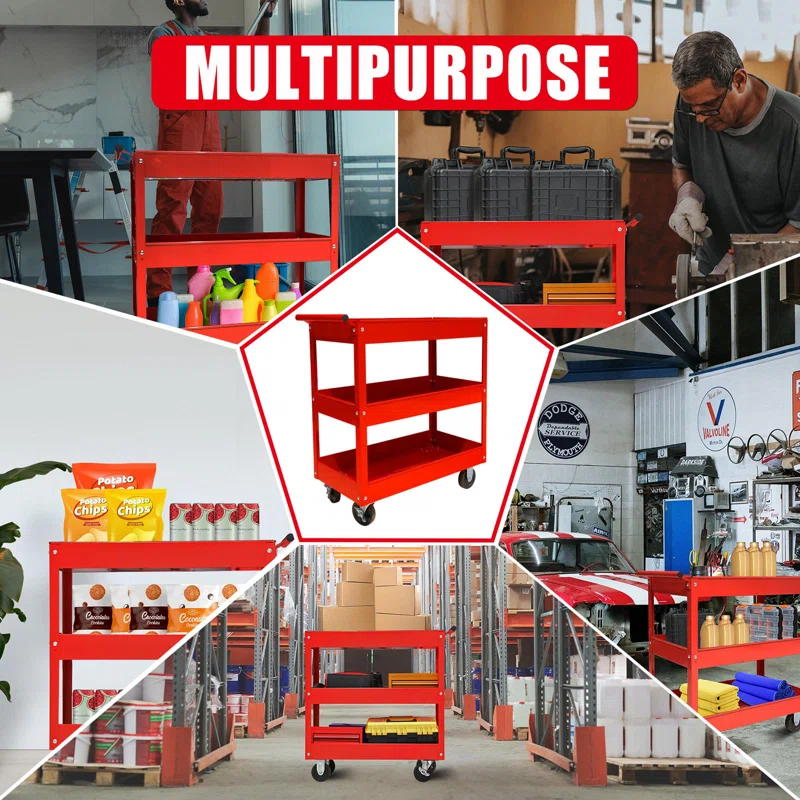 FAST APPLIANCES LLC 31.7'' H x 28.1'' W Utility Cart with Wheels