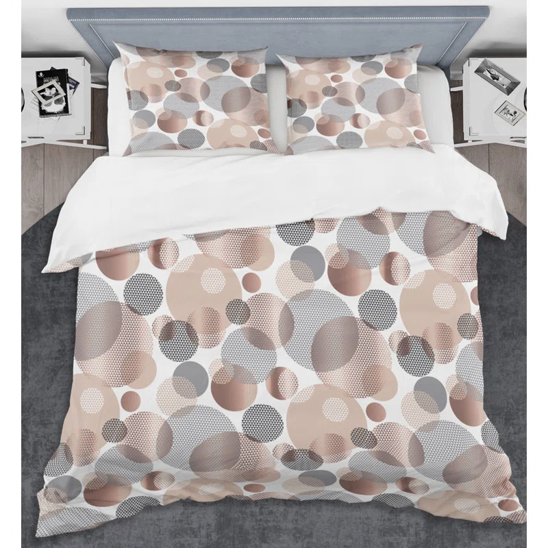 Design Art Modern & Contemporary Twill Geometric Shapes Duvet Cover Set