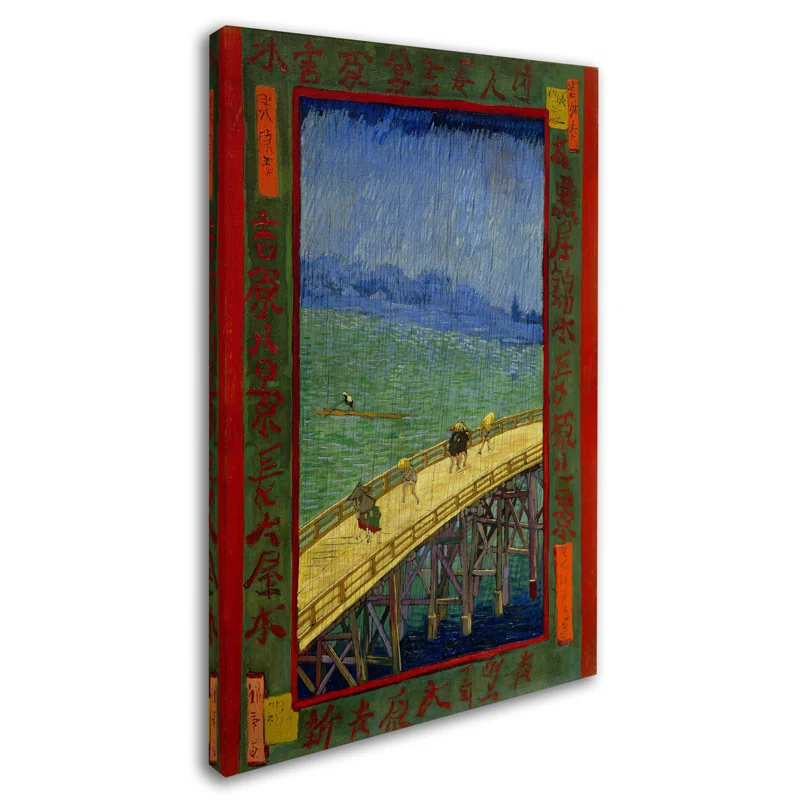 Vault W Artwork " Bridge In The Rain After Hiroshige " by Vincent Van Gogh