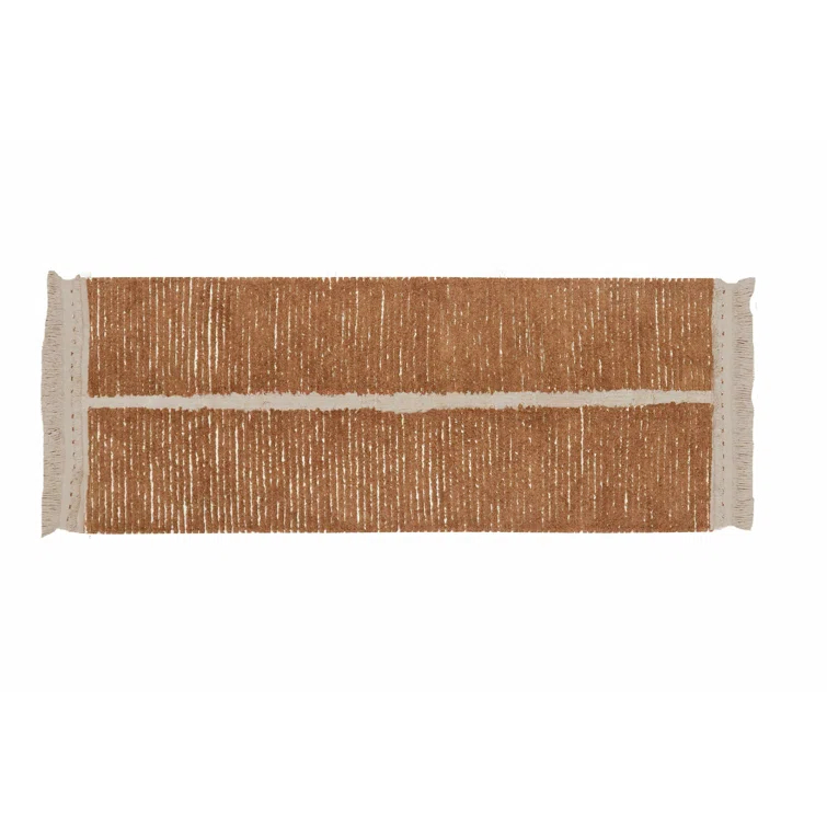 Duetto Reversible Washable Rug by Lorena Canals - Brown / 2' 7" x 7' 6"