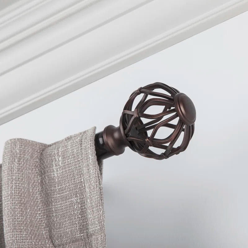 SnugSet Aiden Adjustable Single Curtain Rod