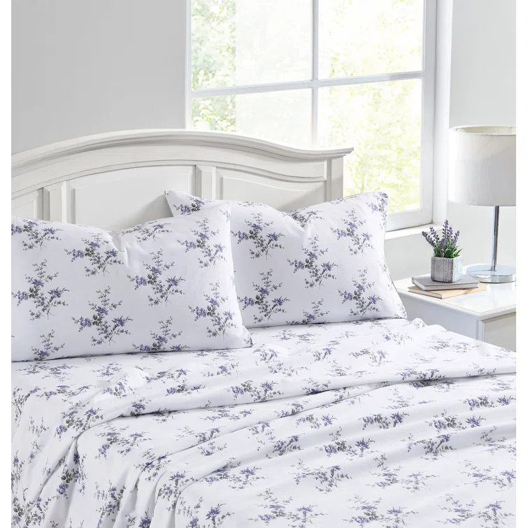 Laura Ashley Laura Ashley Cotton Flannel Cozy Sheet Sets