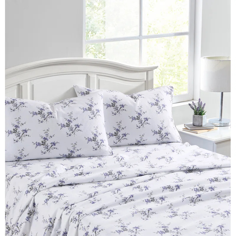 Laura Ashley Laura Ashley Cotton Flannel Cozy Sheet Sets