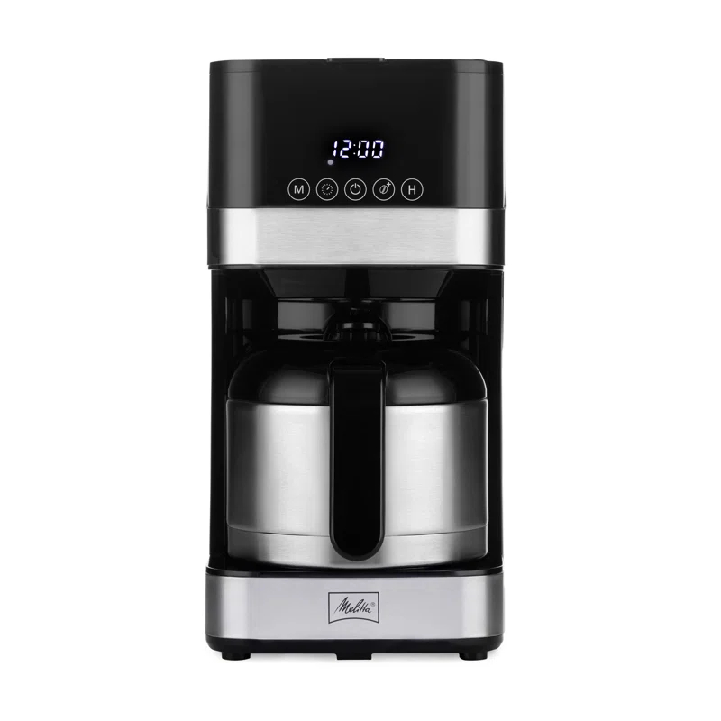Melitta MCM010PULBK1 Melitta Aroma Tocco 8-cup Drip Coffee Maker With Thermal Carafe And Touch Control Display