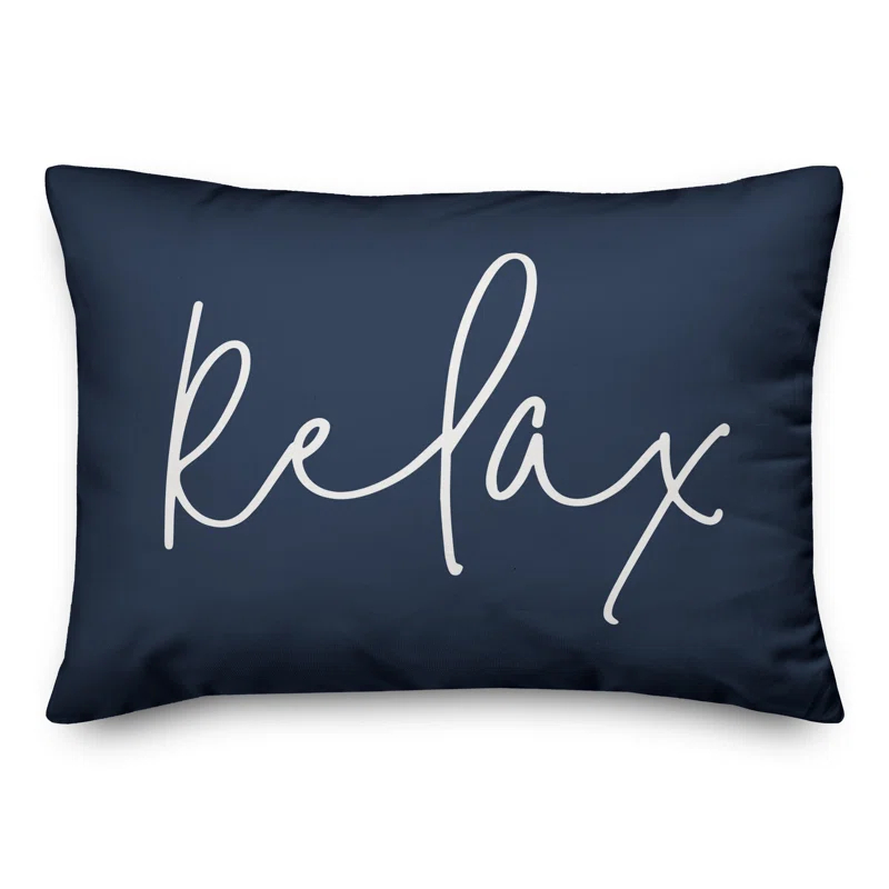 Designs Direct Creative Group Textual Indoor/Outdoor Throw Pillow