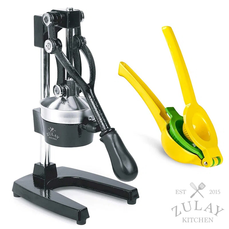 Zulay Kitchen Zulay Kitchen Citrus Complete Set Manual Citrus Press Orange Squeezer & 2-in-1 Metal Lemon Squeezer