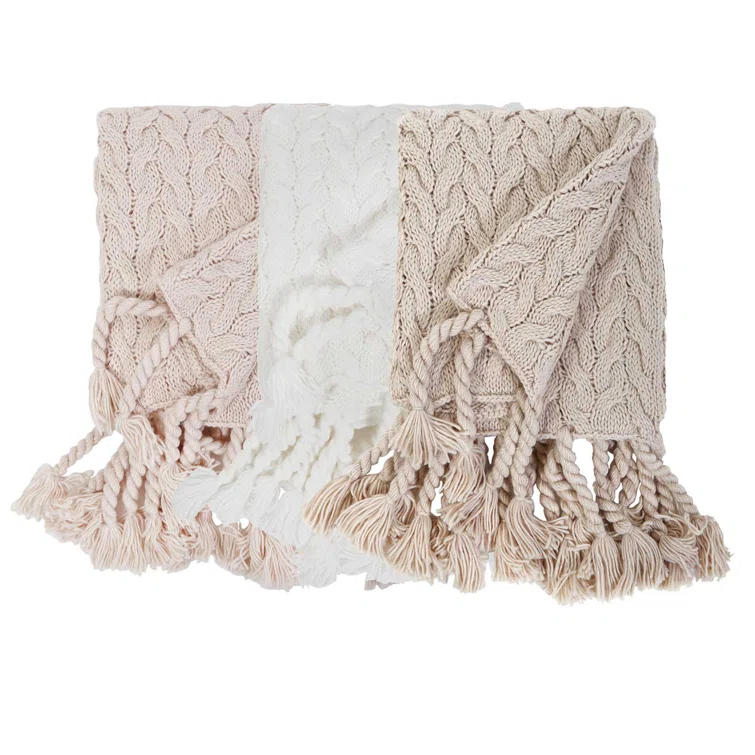 Pom Pom At Home Capistrano Cable Knit Throw Blanket
