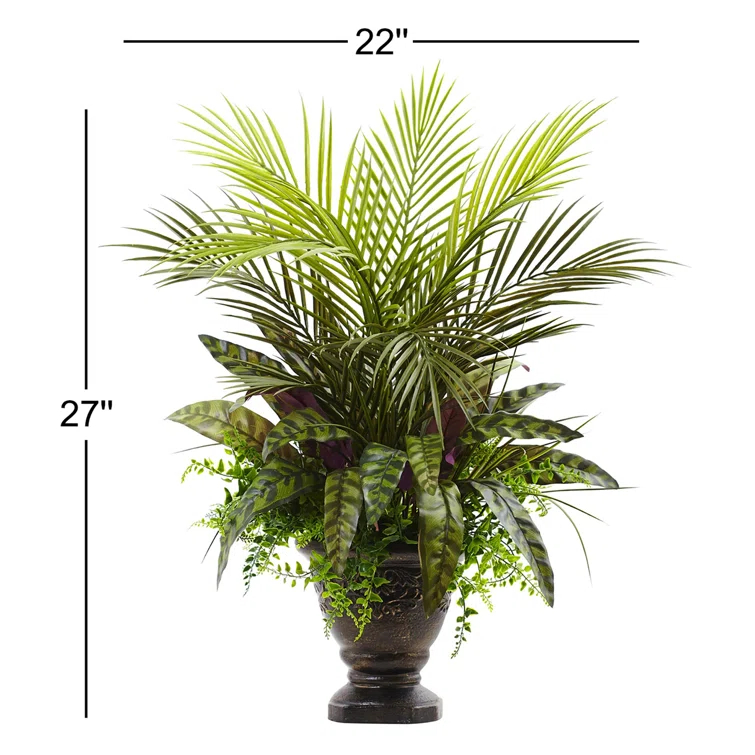 Fleur De Lis Living 27'' Faux Fern Plant in Planter