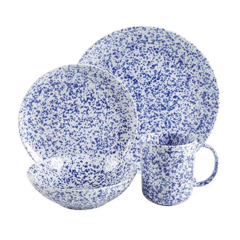Warham Stoneware Dinnerware Set - Service for 4