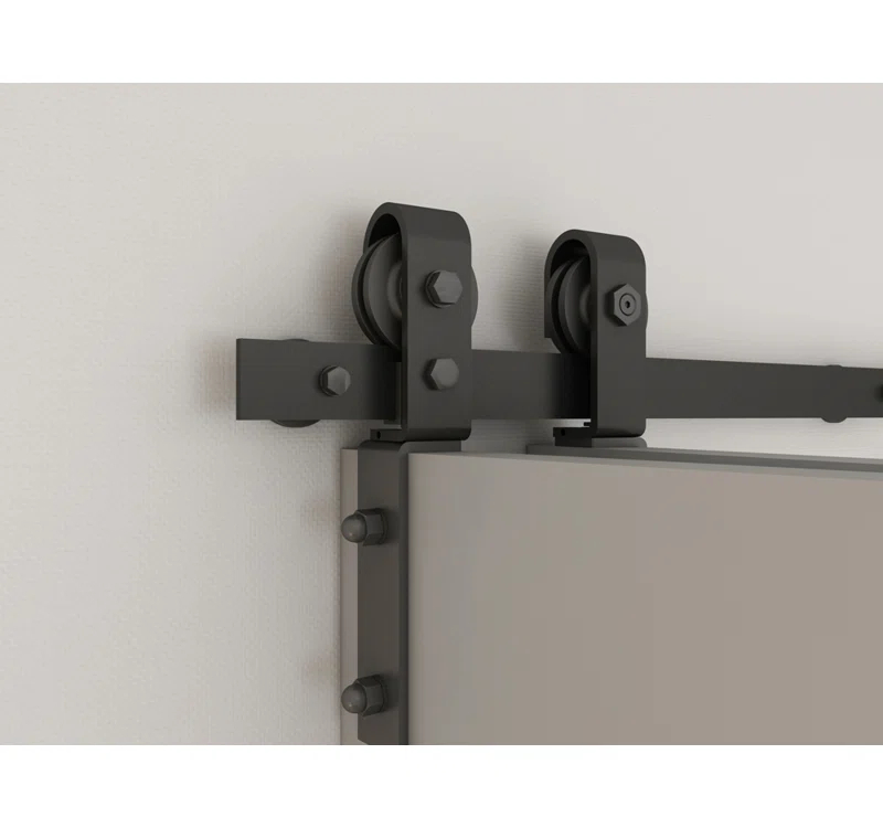 Calhome 84'' Solid Wood Barn Doors with Installation Hardware Kit Bi-Fold