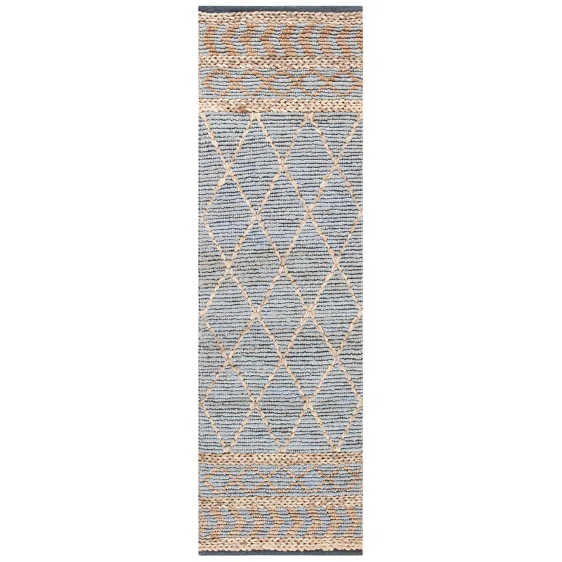 Sand & Stable™ Phippsburg Geometric Handwoven Natural/Blue Area Rug