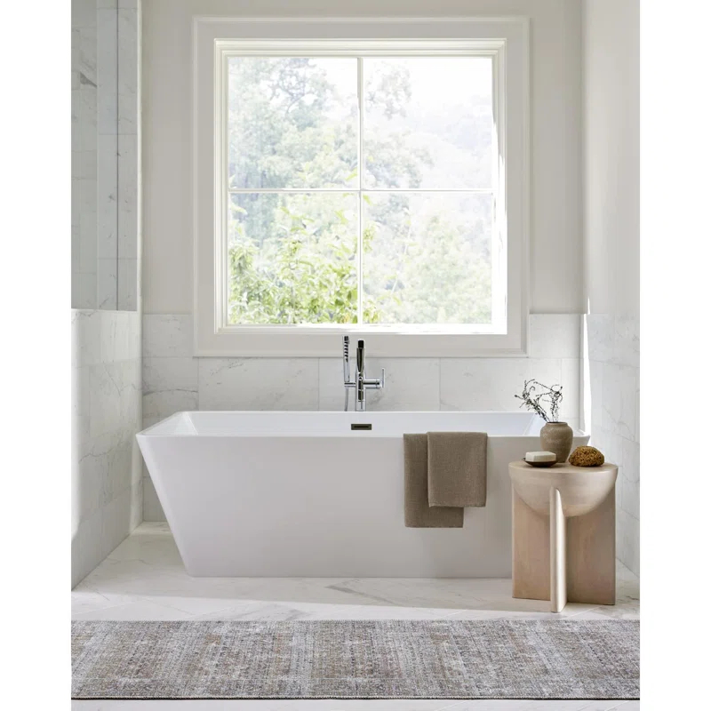 Our PNW Home x Livabliss Our PNW Home x Livabliss Machine Washable Oriental Boho Dark Brown Cream Area Rug