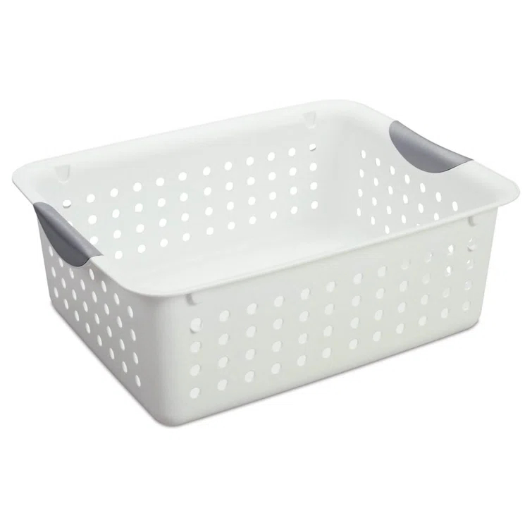 Sterilite Deep & Medium Ultra Plastic Storage Bin Organizer Basket Pair | Wayfair