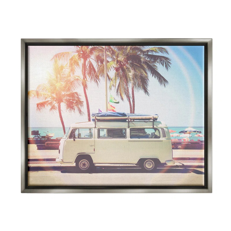 Stupell Industries " Tropical Minibus On Beach " by Sisi And Seb
