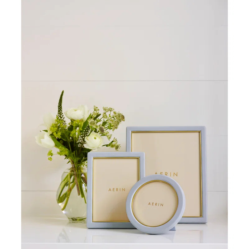 Piero Leather Picture Frame with Mat