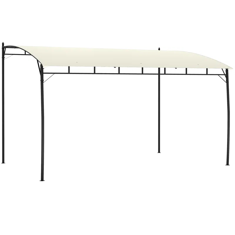 Outsunny UV-Resistant 13 Ft. W x 10 Ft. D Steel Patio Gazebo