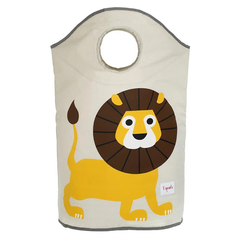 3 Sprouts 3 Sprouts - Baby Laundry Hamper  - Storage Basket Organizer Bin for Nursery - Lion