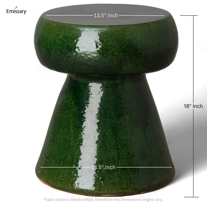 Lianette Ceramic Accent Stool