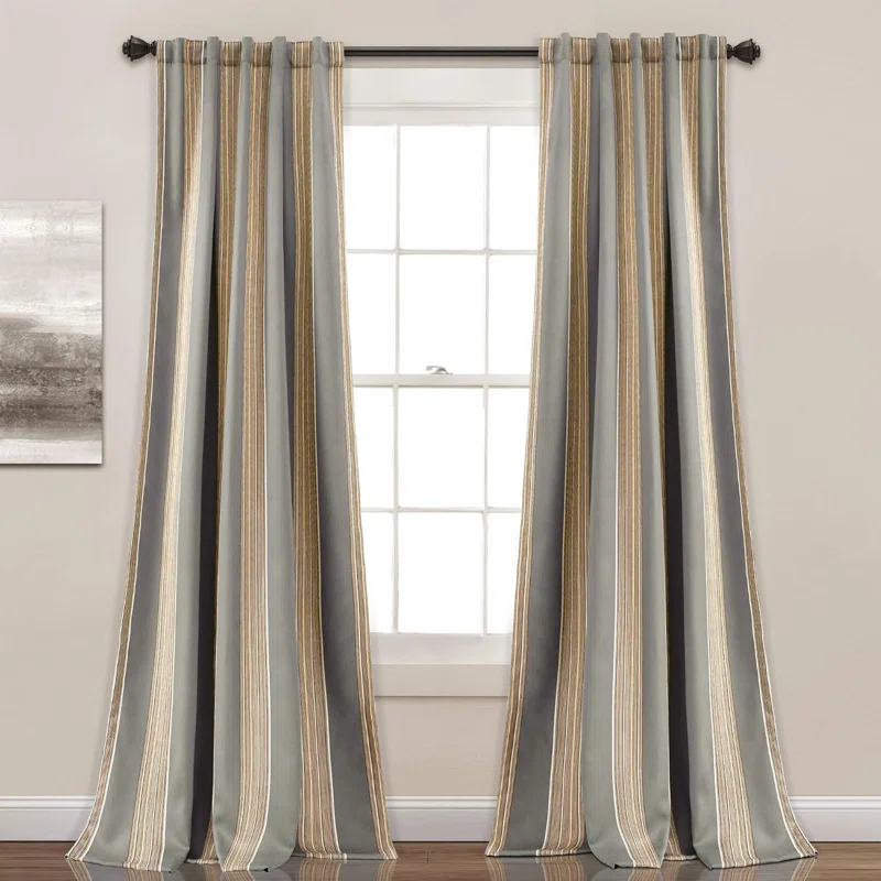 Lush Decor Julia Polyester Room Darkening Sliding Panel Pair (Set of 2)
