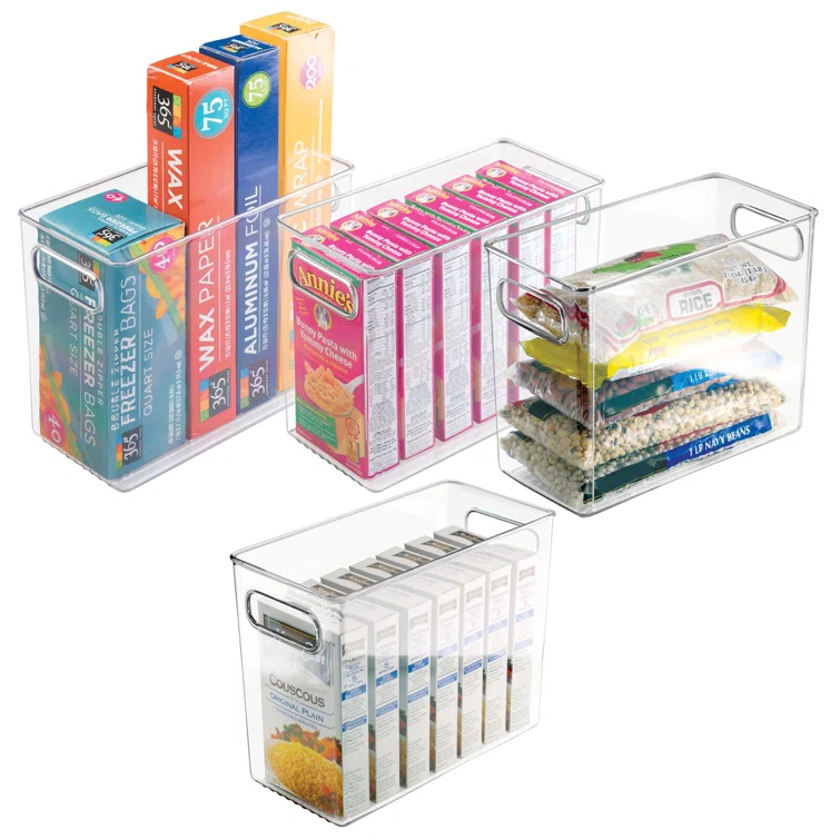 mDesign Kitchen Storage Plastic Bin Set