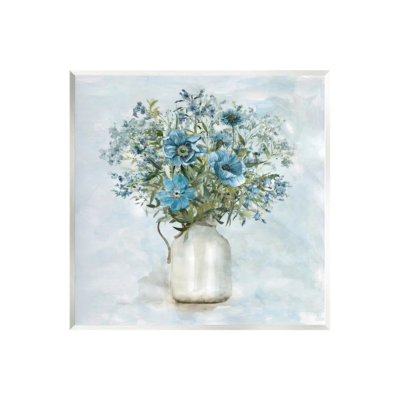 " Mixed Geranium Bouquet Milk Pitcher " by Carol Robinson