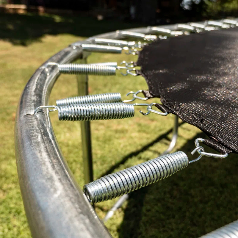 Jumpking 10’ X 15’ Oval Trampoline With Basketball Hoop