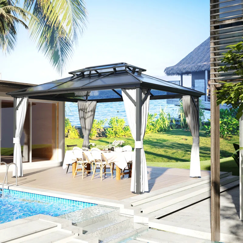 Joyside 13 Ft. W X 10 Ft. D Aluminum Patio Gazebo