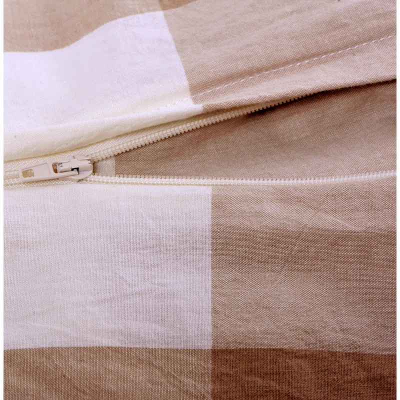 Home Soft Things Gingham Flannel Plaid Duvet Cover Set