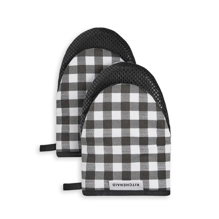 KitchenAid Gingham 2-Piece Oven Mitt (Set of 2)