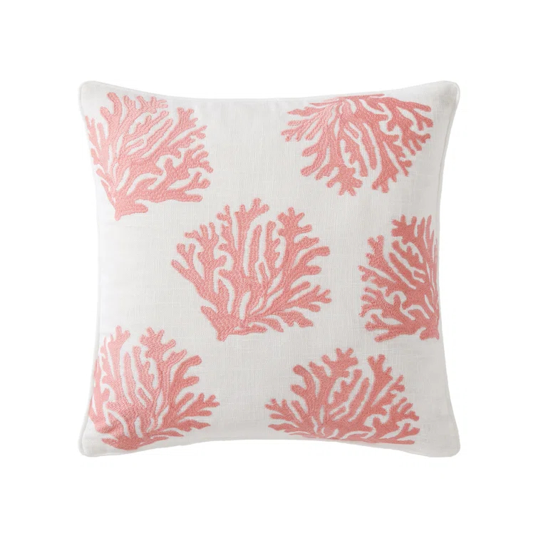 Tommy Bahama Home Coral Island Throw Pillow