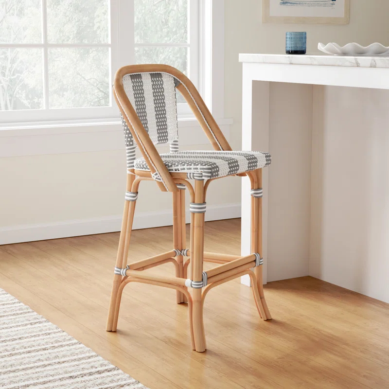 Birch Lane™ Euporie Woven Bar Stool