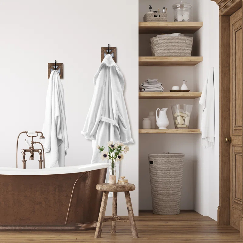 Autumn Alley RHK001 Rustic Farmhouse Wall Mounted Towel Hook Set - 2 Robe Hooks