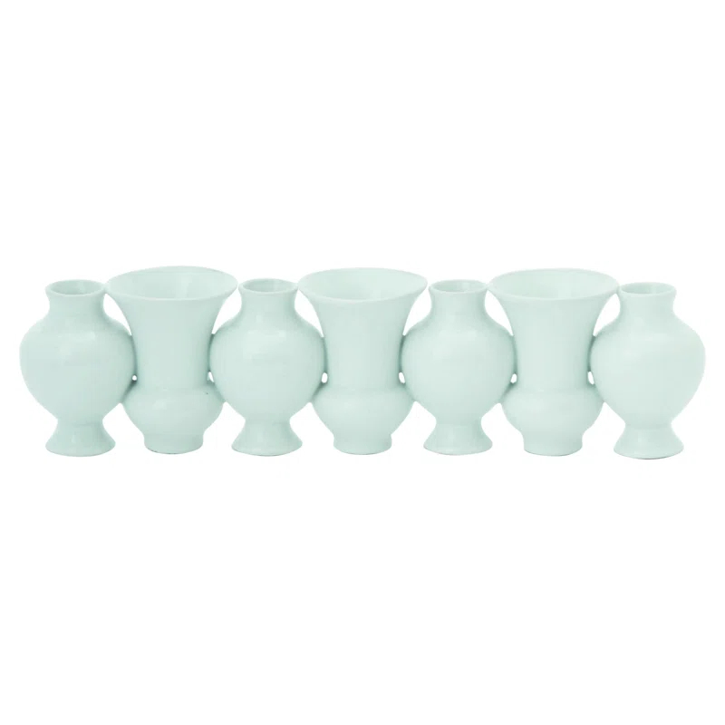 Studio A Home Chinoise Linear Bud Vase-White Crackle