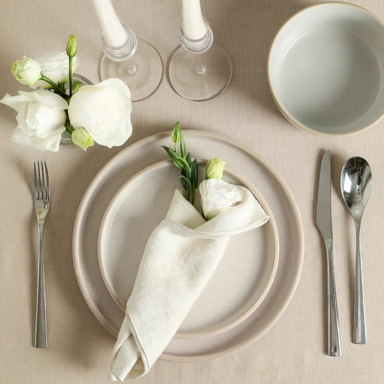 Earth & Clay Amber 12-Piece Dinnerware Set Stoneware