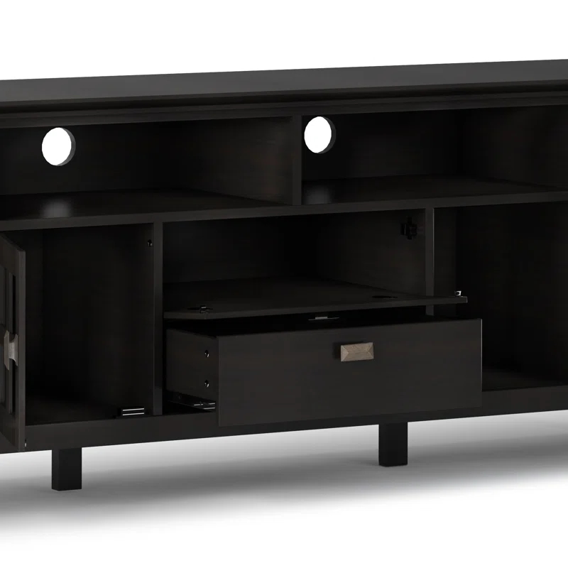 Simpli Home Artisan SOLID WOOD 72 inch TV Media Stand