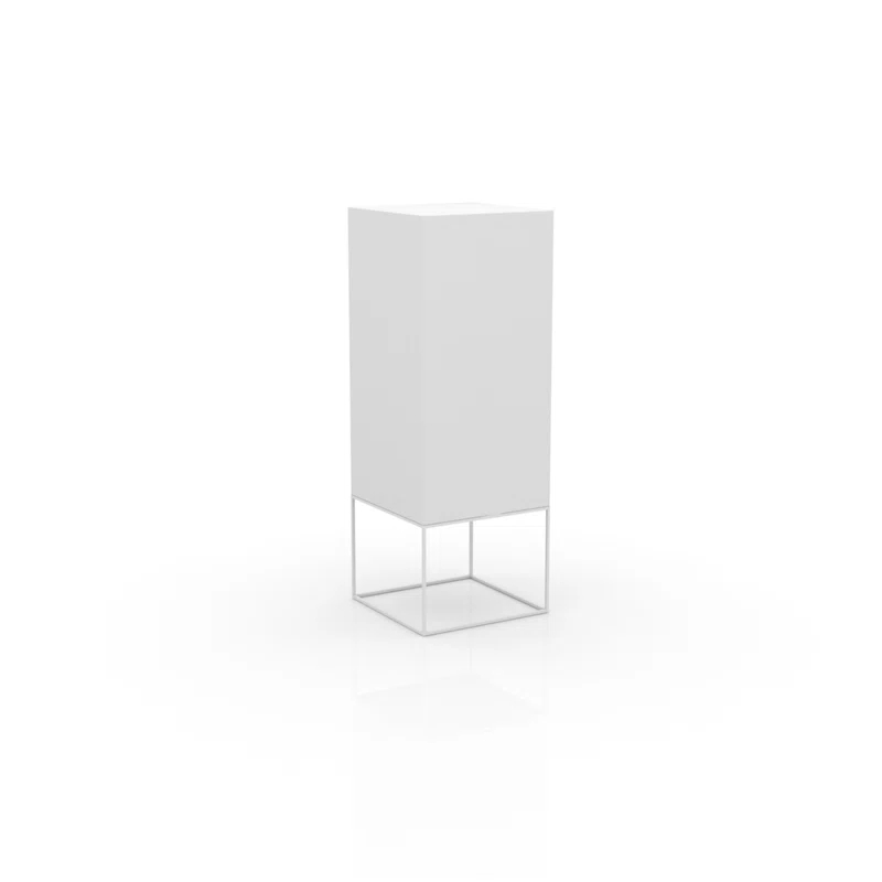 Vela Matte Ice White Plug-In LED Outdoor Floor Lamp