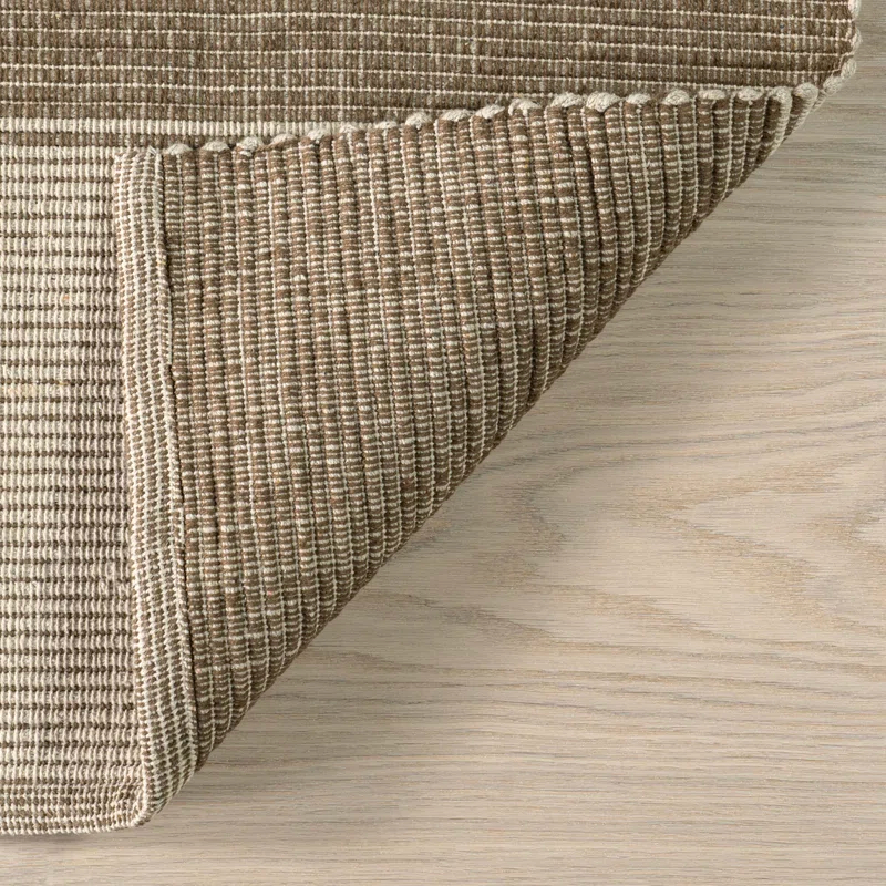 Ebern Designs Hertford Checked Cotton Area Rug