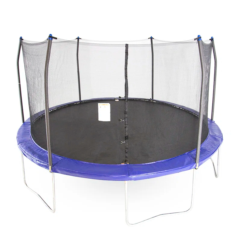 Skywalker Trampolines Skywalker Trampolines 15Ft Round Trampoline With Enclosure  Blue