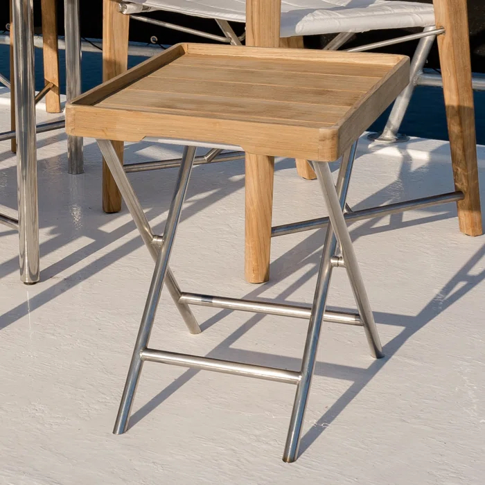 Westminster Teak Square Outdoor Folding Side Table