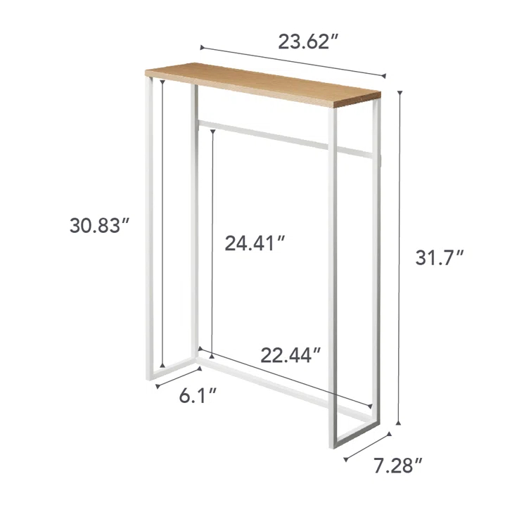 Yamazaki 24" Tower Narrow Entryway Console Table