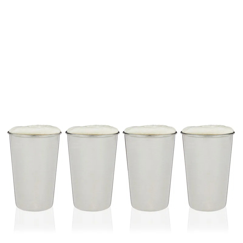 True Stainless Steel Pint Glasses