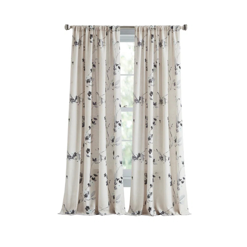 DKNY DKNY Fontana Mid Grey Curtain Panel Pair